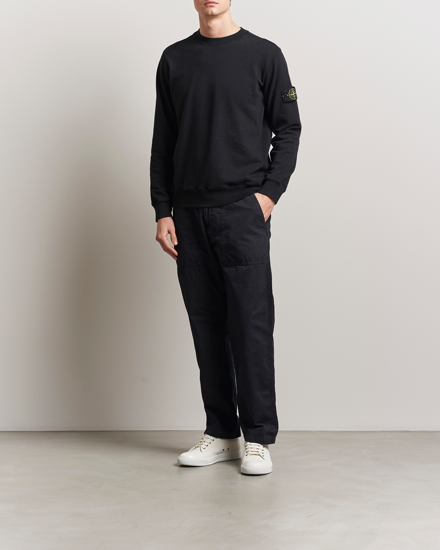 Men | Trousers | Stone Island | Brushed Cotton Canvas Fatigue Pants Navy Blue