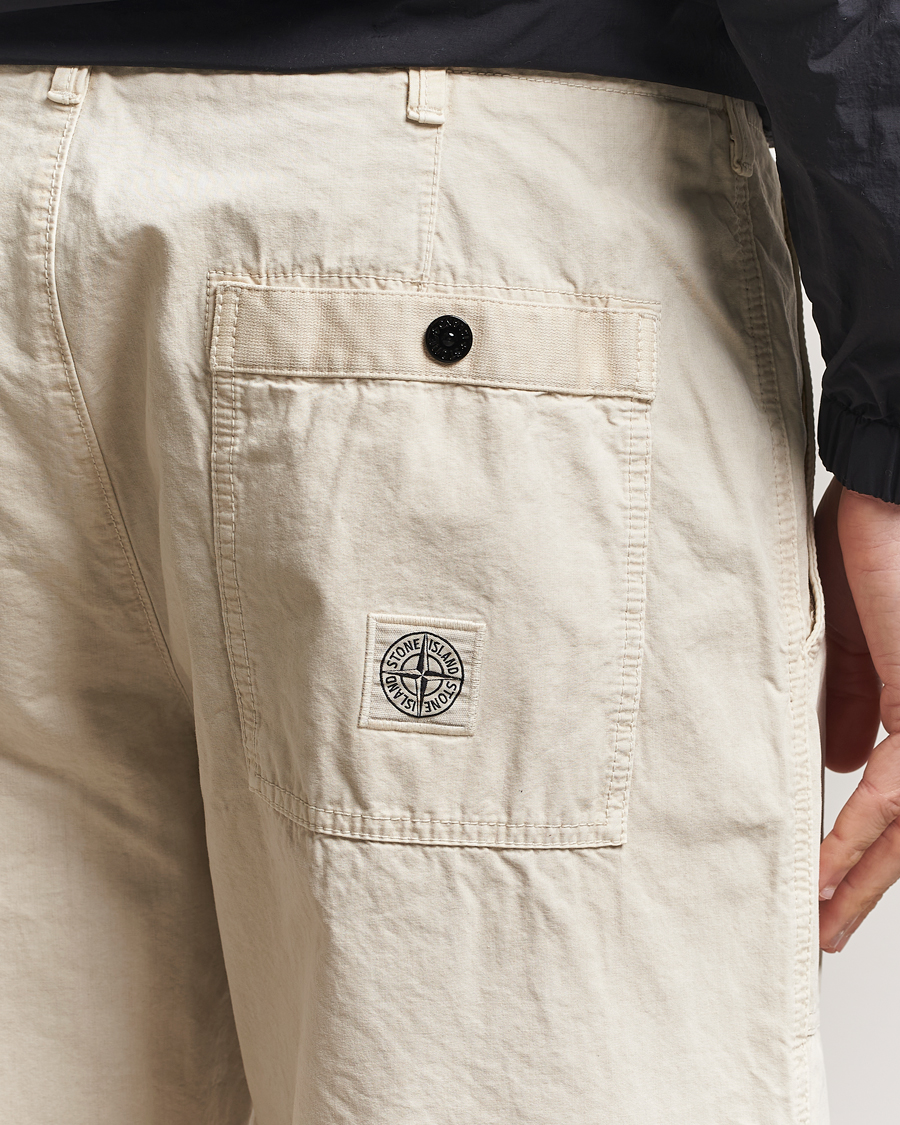 Men | Trousers | Stone Island | Brushed Cotton Canvas Fatigue Pants Sand