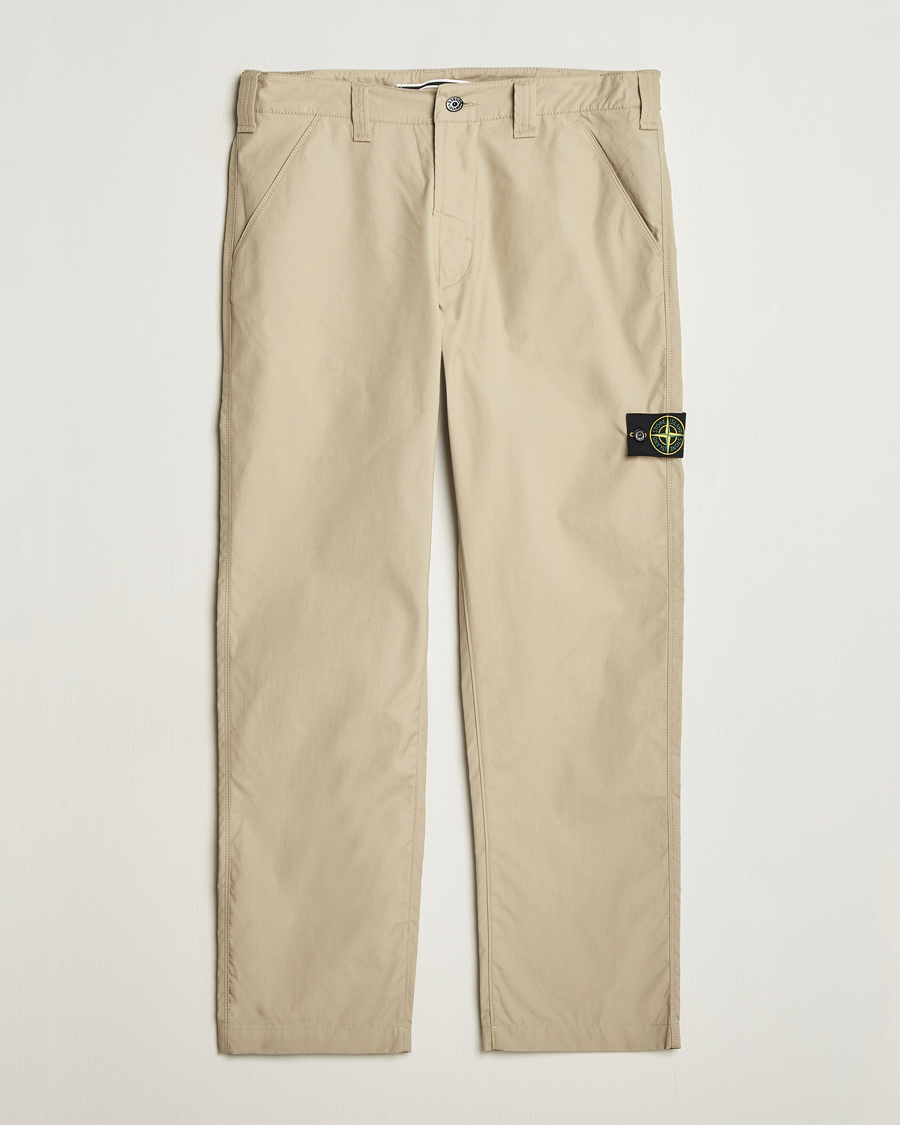 Men | Trousers | Stone Island | Supima Cotton Canvas Pants Desert