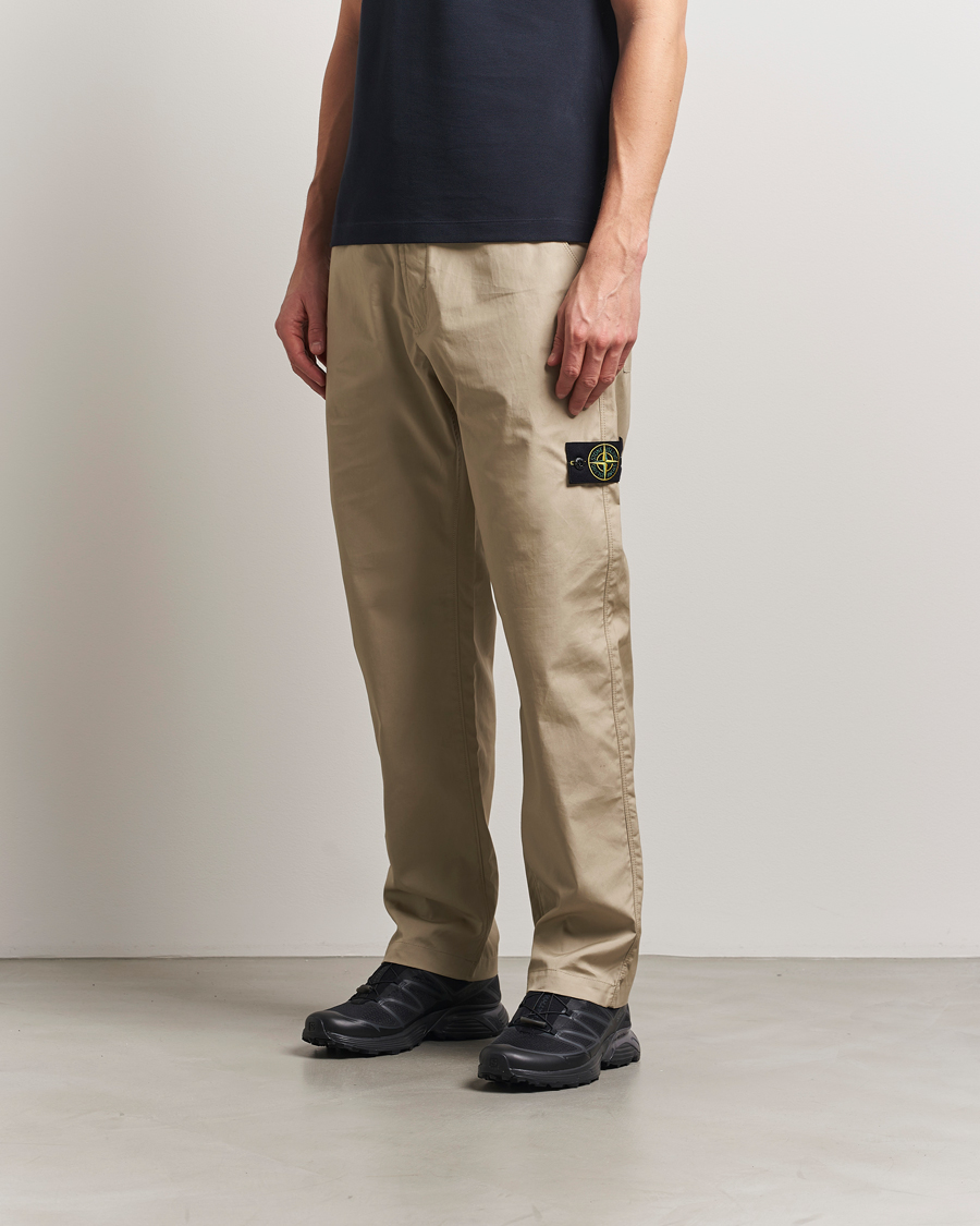 Men | Trousers | Stone Island | Supima Cotton Canvas Pants Desert