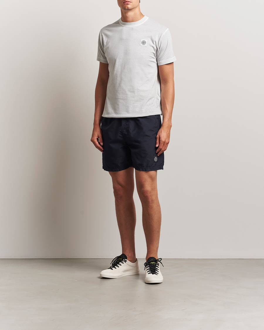 Men | Swimwear | Stone Island | Brushed Nylon Swimshorts Navy Blue
