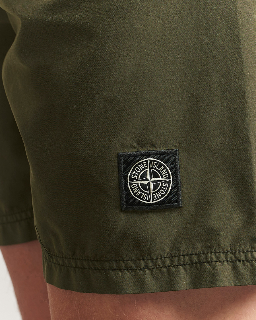 Men | Swimwear | Stone Island | Brushed Nylon Swimshorts Military Green