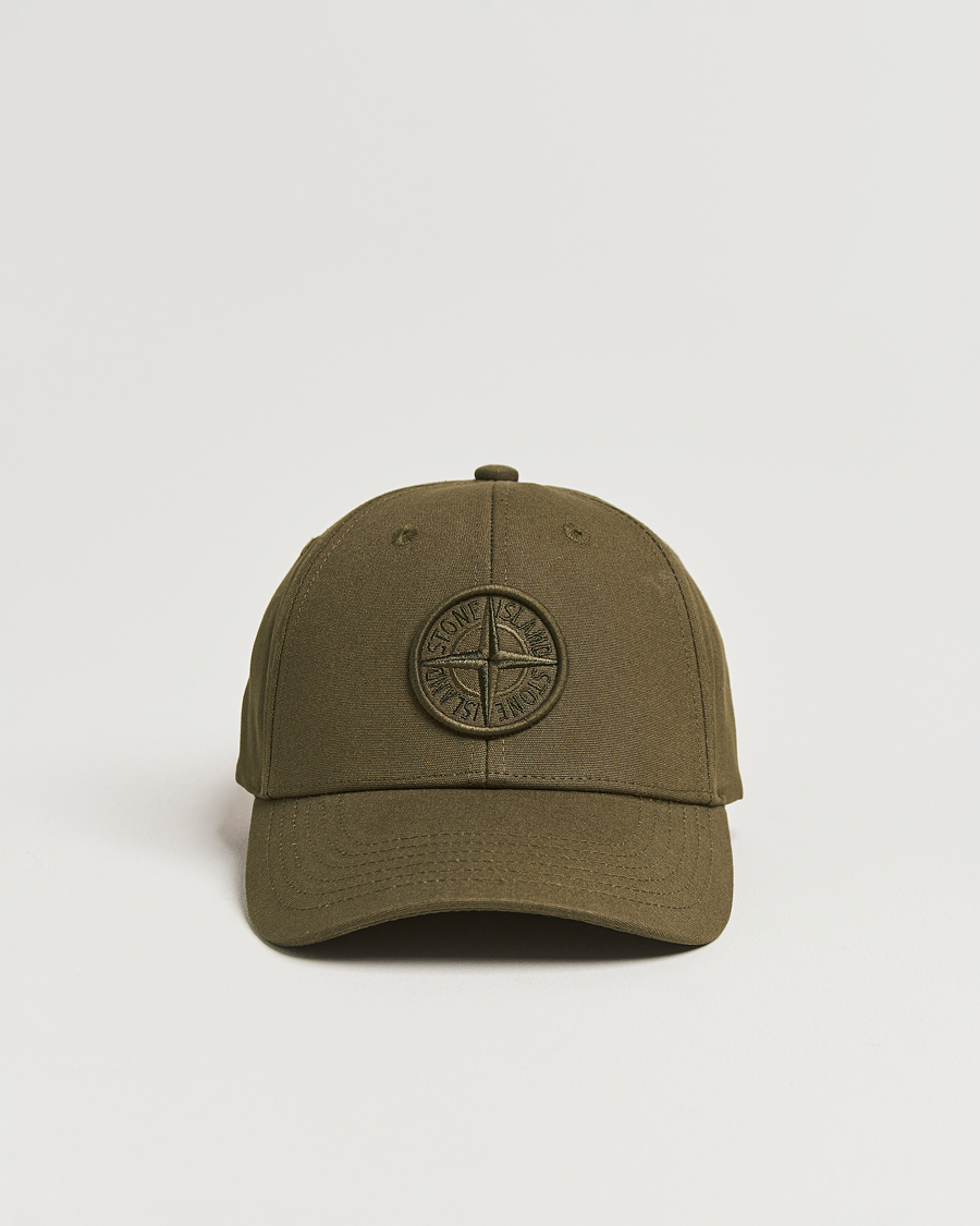 Men | Stone Island Classic Cotton Cap Military Green | Stone Island | Classic Cotton Cap Military Green