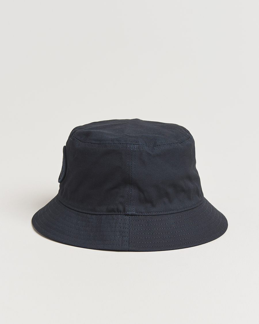 Men | Stone Island Logo Bucket Hat Navy Blue | Stone Island | Logo Bucket Hat Navy Blue