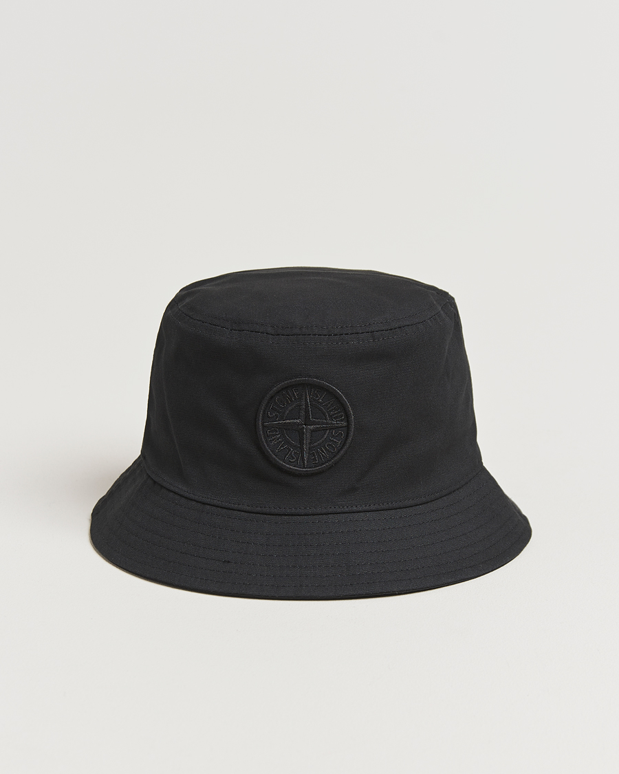 Men | Hats & Caps | Stone Island | Logo Bucket Hat Black