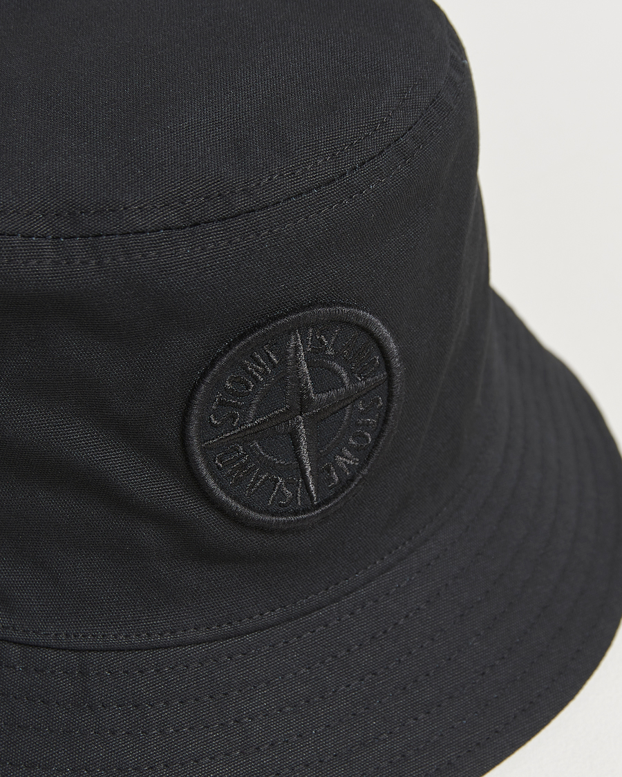 Men | Hats & Caps | Stone Island | Logo Bucket Hat Black