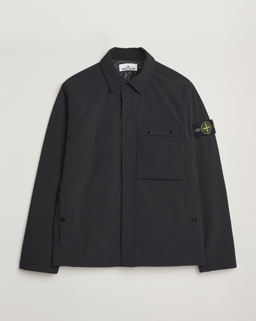 Men | Coats & Jackets | Stone Island | Soft Shell Coach Jacket Black