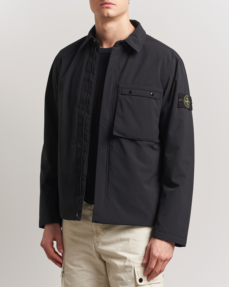 Men | Coats & Jackets | Stone Island | Soft Shell Coach Jacket Black