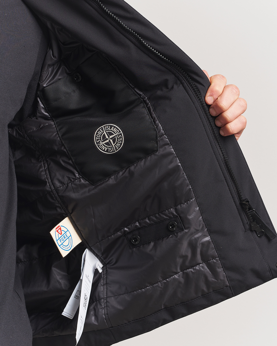 Men | Coats & Jackets | Stone Island | Soft Shell Coach Jacket Black