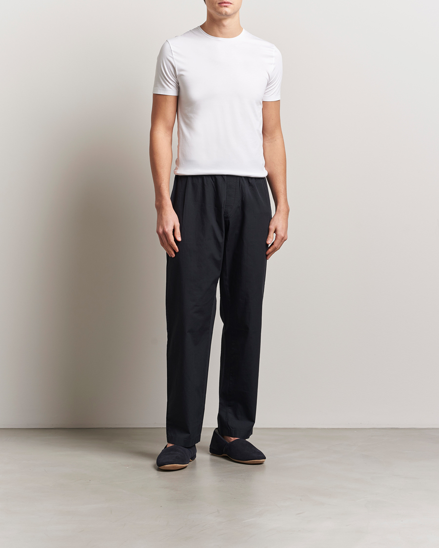 Men | T-Shirts | Derek Rose | Pima Cotton Crew Neck T-Shirt White