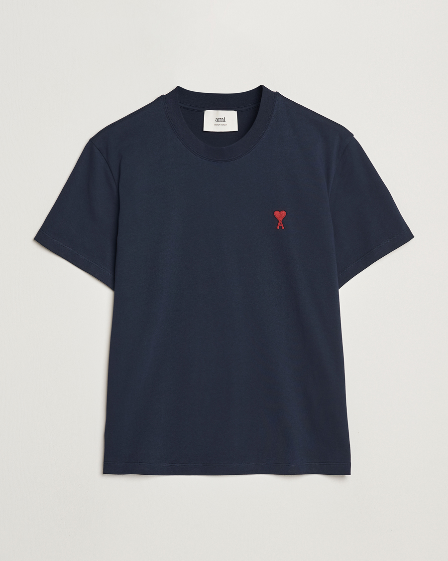 Men | T-Shirts | AMI | Heart Logo T-Shirt Navy