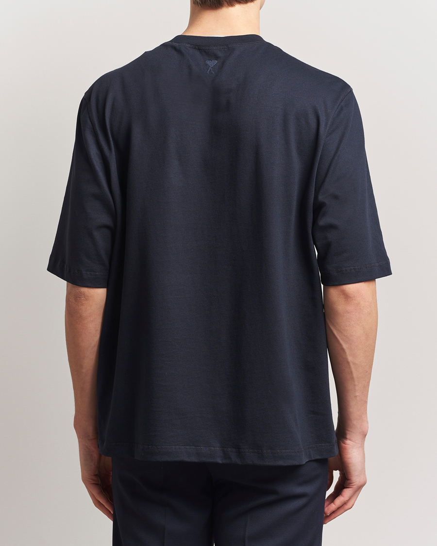 Men | T-Shirts | AMI | Logo T-Shirt Navy Blue