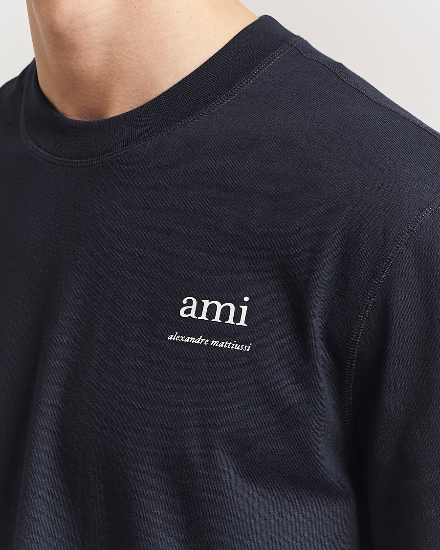 Men | T-Shirts | AMI | Logo T-Shirt Navy Blue