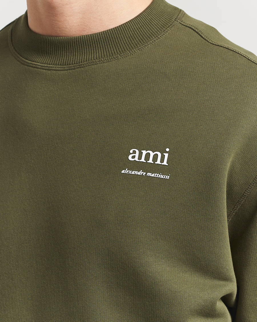 Men | Sweaters & Knitwear | AMI | Logo Sweatshirt Loden
