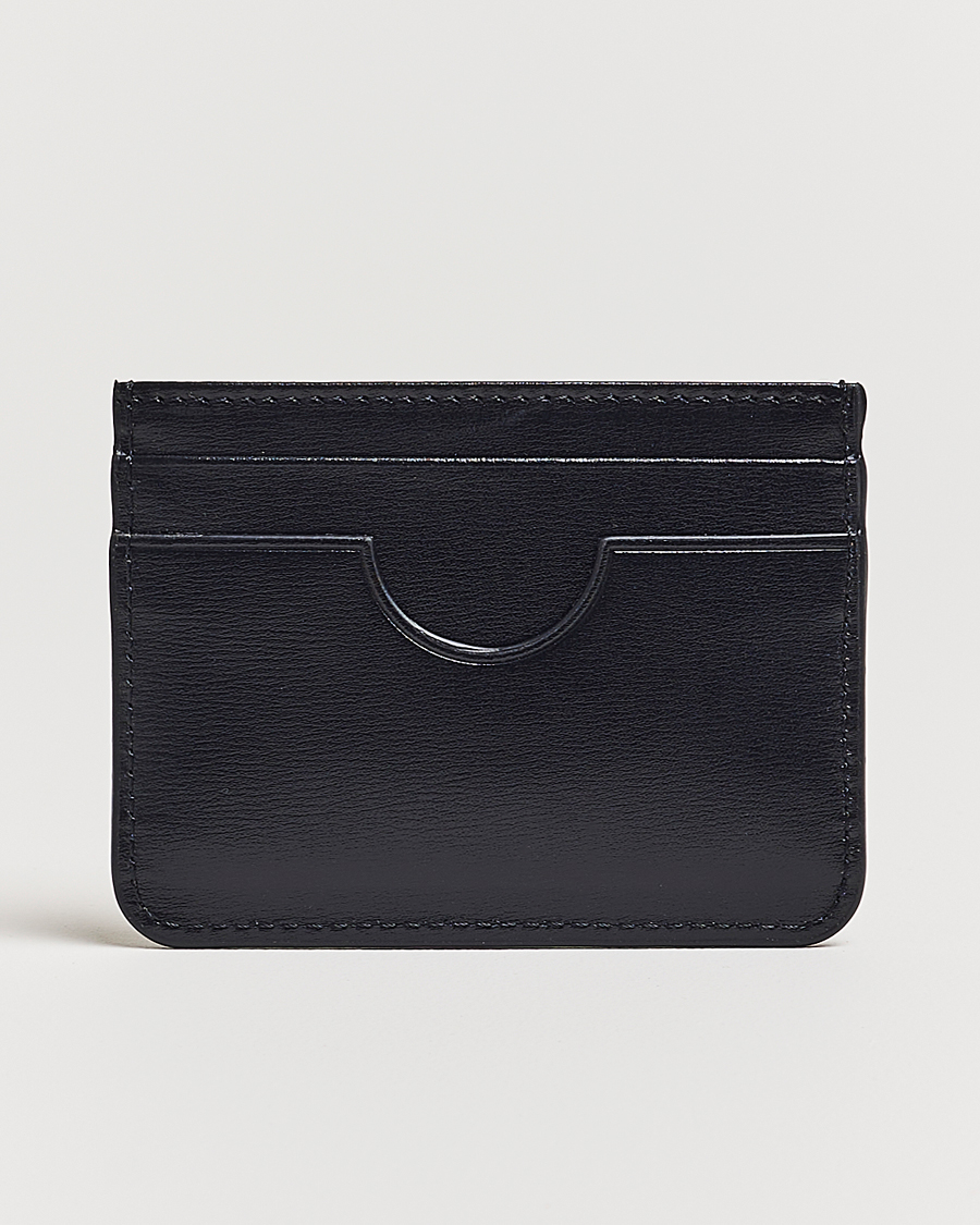 Men | Wallets | AMI | Tonal Heart Logo Card Holder Black