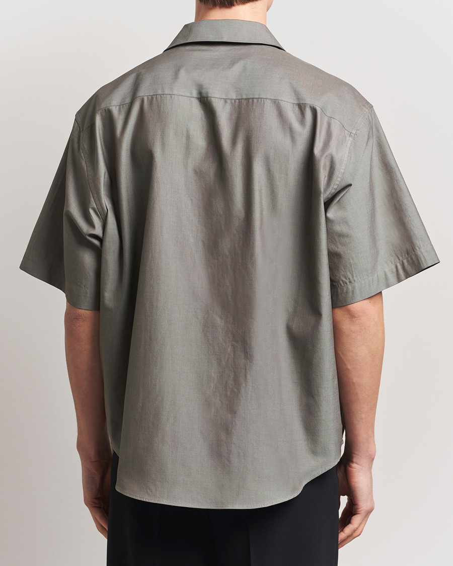 Men | Shirts | AMI | Short Sleeve Boxy Shirt Smoke Grey