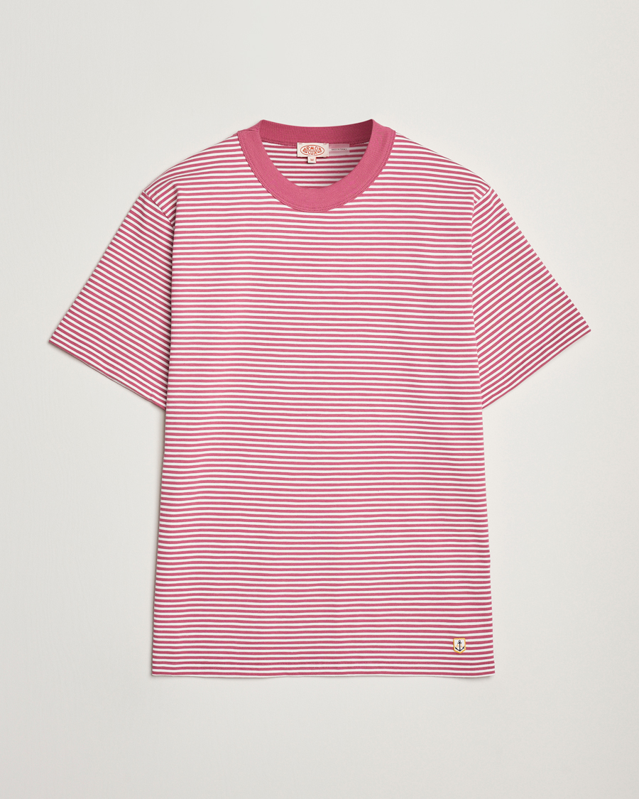 Men | T-Shirts | Armor-lux | Callac Héritage Stripe T-Shirt Malaga/Milk