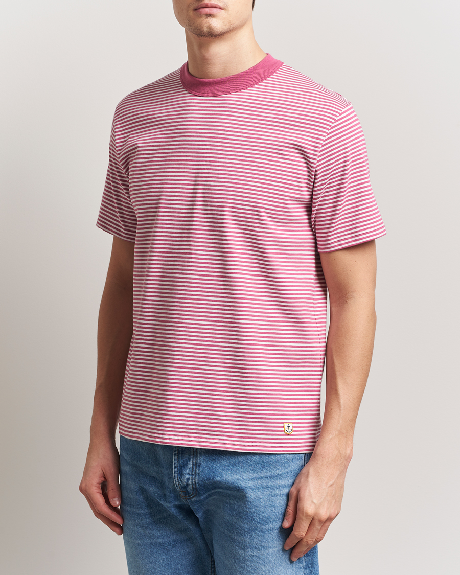 Men | T-Shirts | Armor-lux | Callac Héritage Stripe T-Shirt Malaga/Milk
