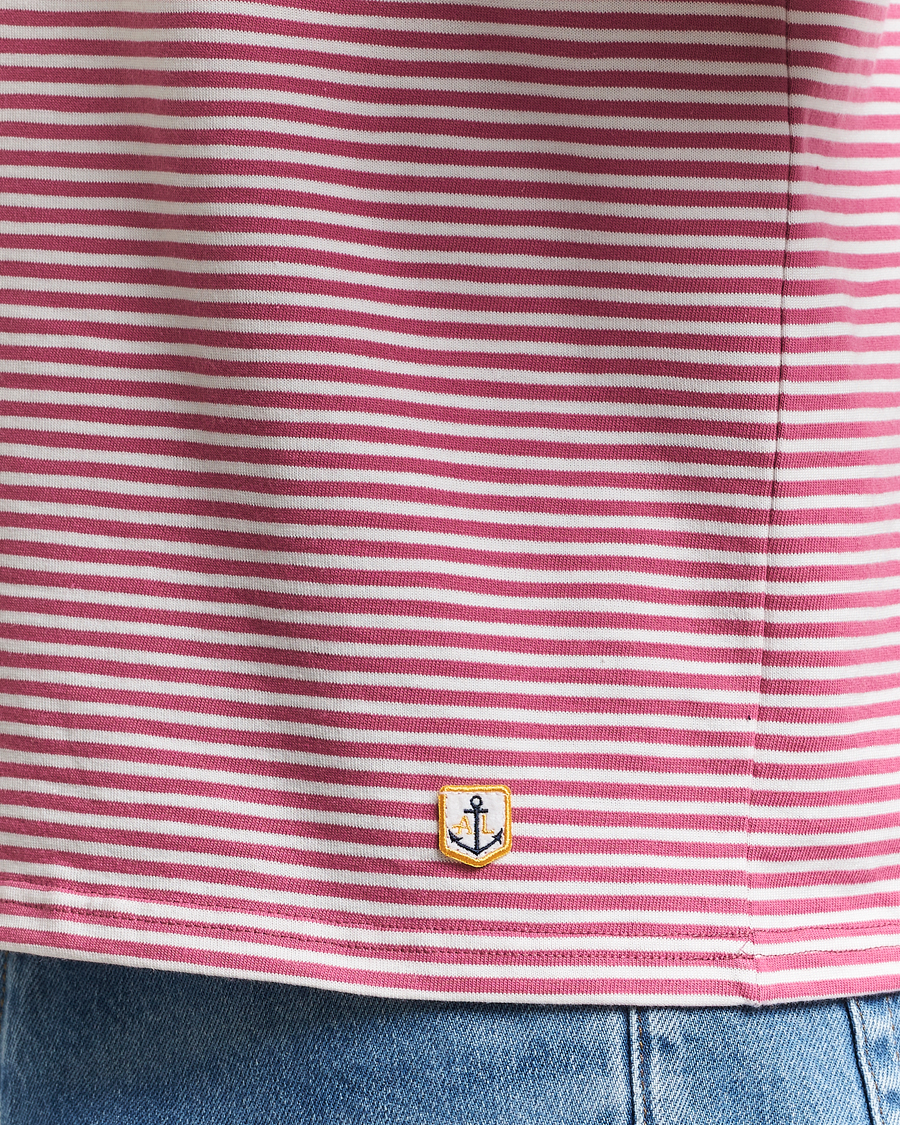 Men | T-Shirts | Armor-lux | Callac Héritage Stripe T-Shirt Malaga/Milk