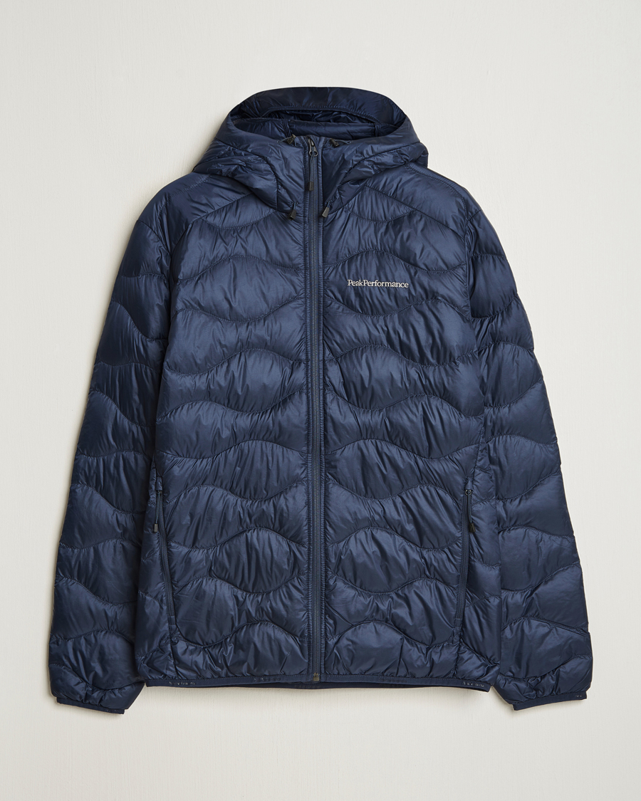 Men | Coats & Jackets | Peak Performance | Helium Down Hooded Jacket Blue Shadow