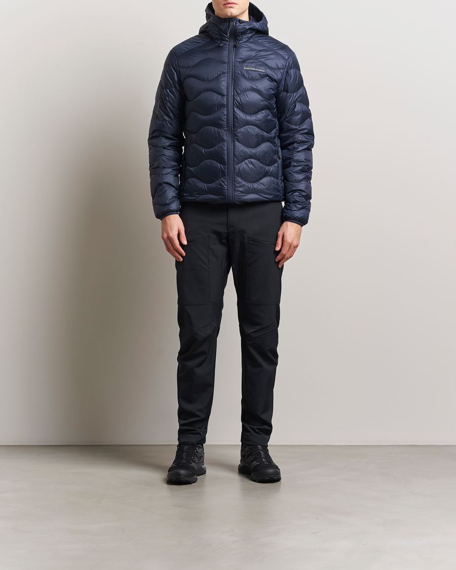 Men | Coats & Jackets | Peak Performance | Helium Down Hooded Jacket Blue Shadow