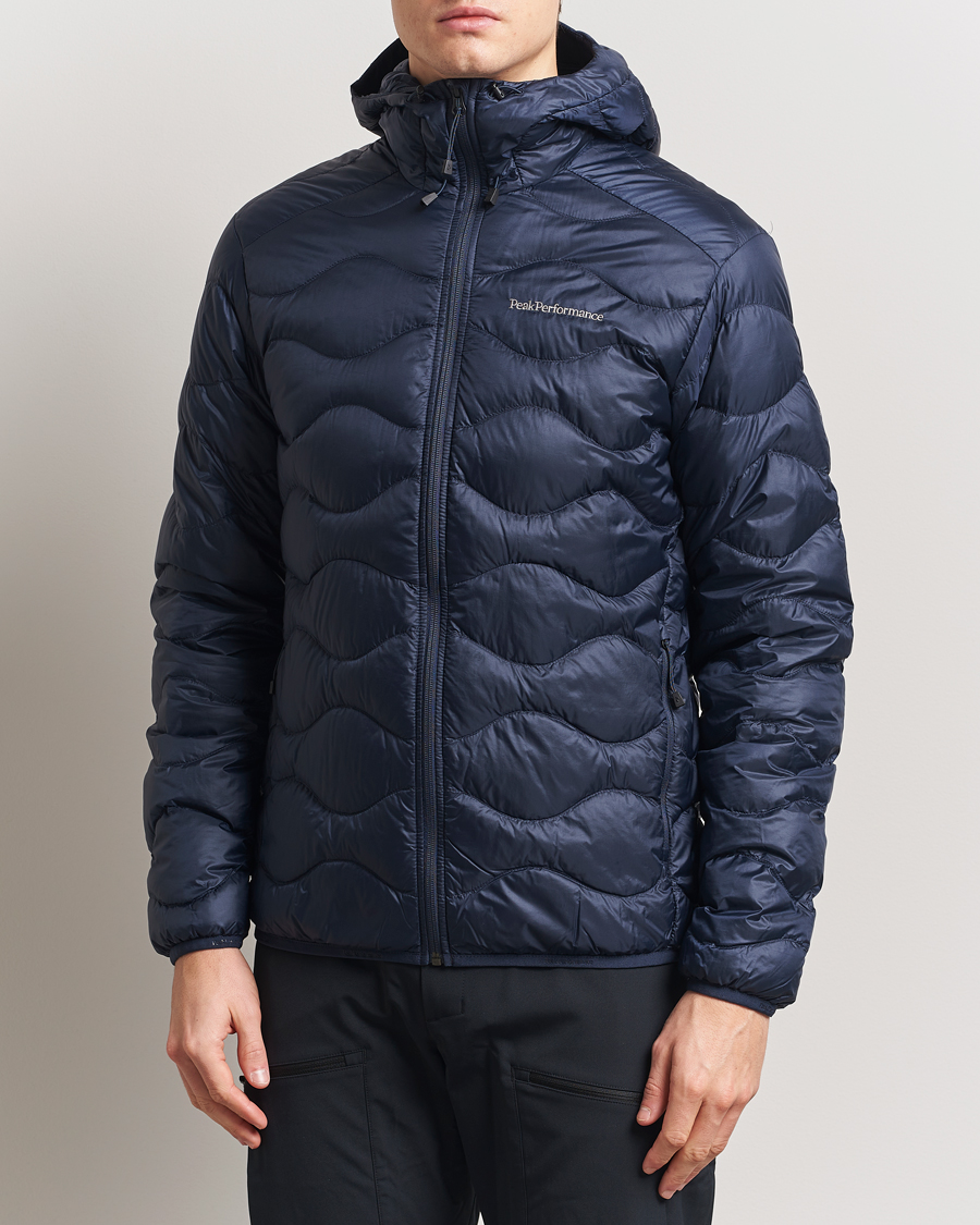 Men | Coats & Jackets | Peak Performance | Helium Down Hooded Jacket Blue Shadow