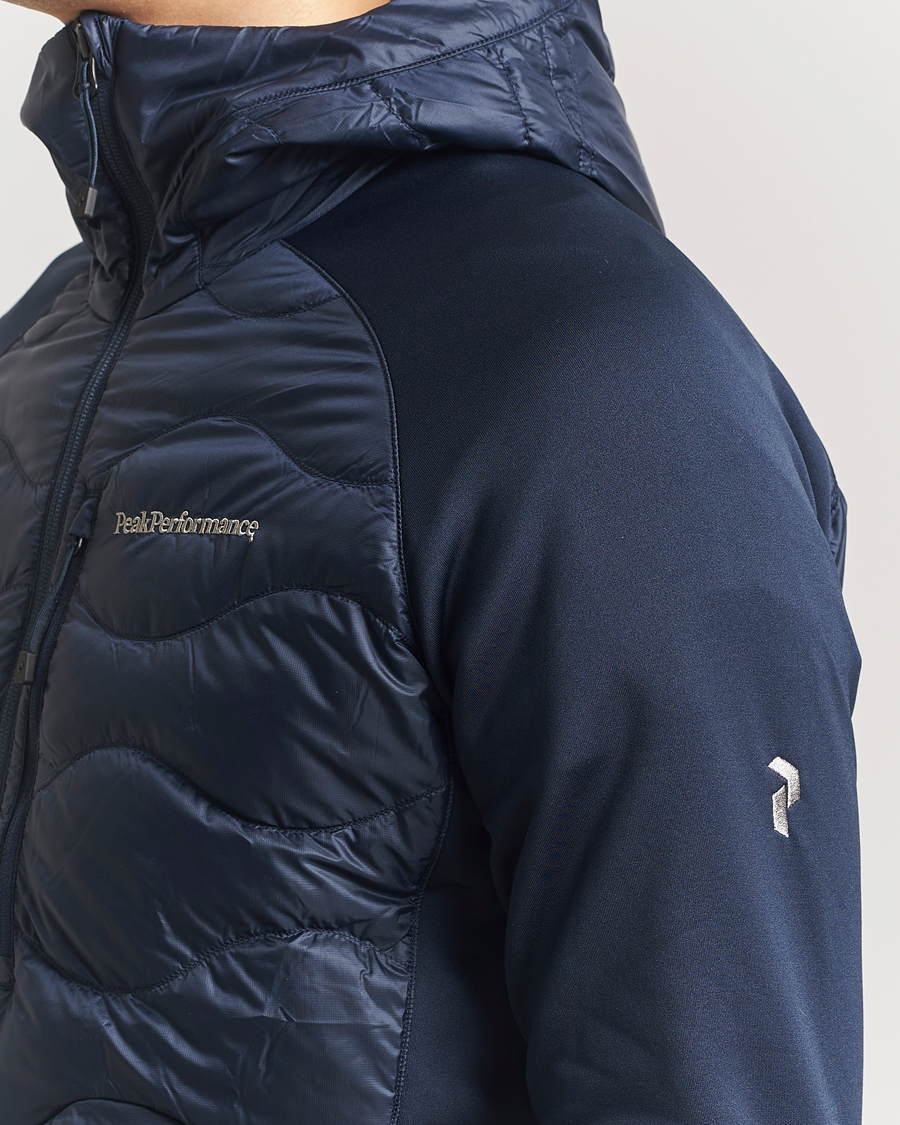 Men | Coats & Jackets | Peak Performance | Helium Down Hooded Hybrid Jacket Blue Shadow
