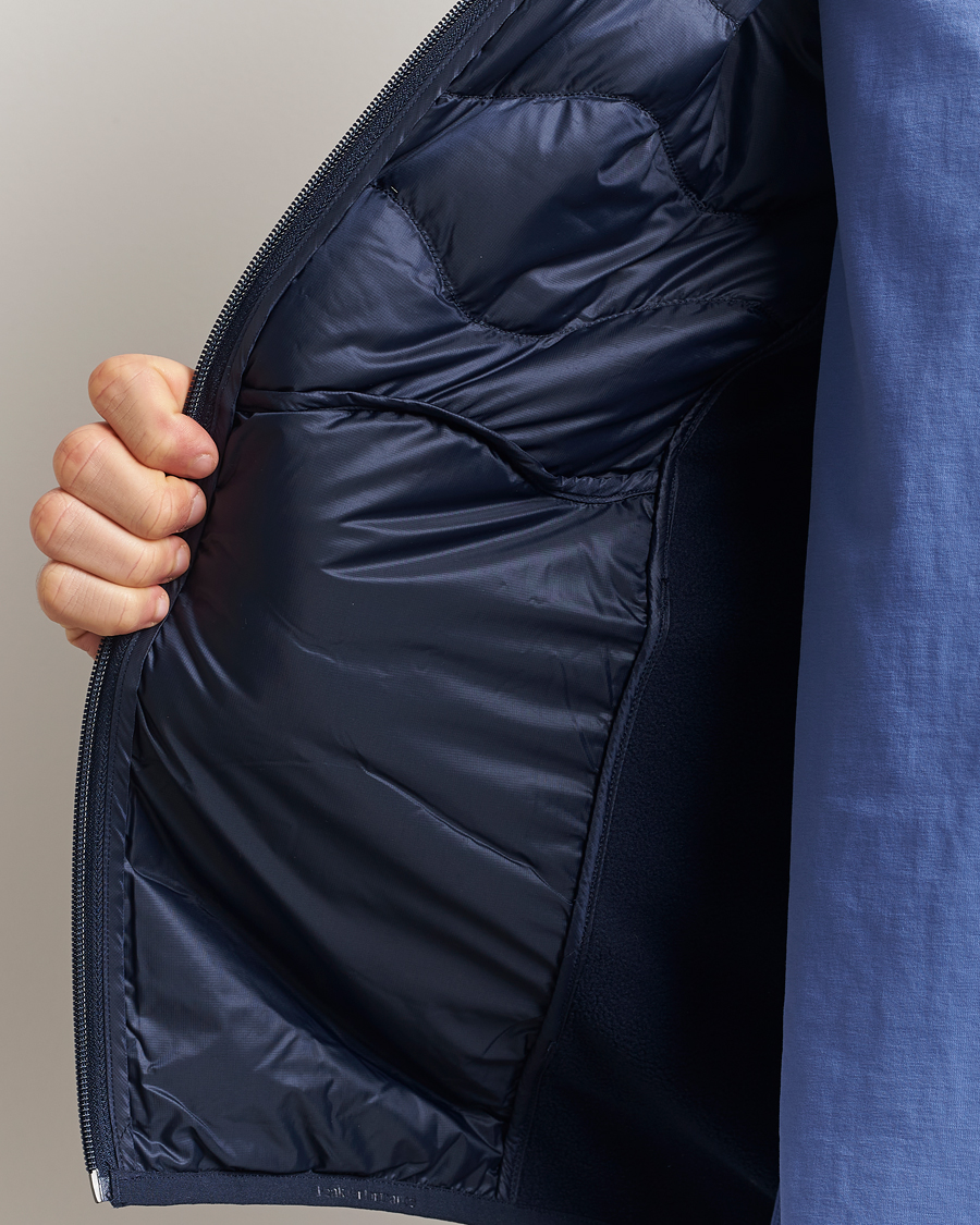 Men | Coats & Jackets | Peak Performance | Helium Down Hooded Hybrid Jacket Blue Shadow