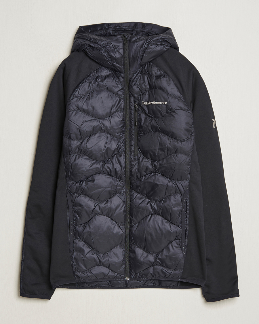 Men | Coats & Jackets | Peak Performance | Helium Down Hooded Hybrid Jacket Black