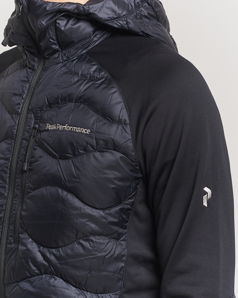 Men | Coats & Jackets | Peak Performance | Helium Down Hooded Hybrid Jacket Black