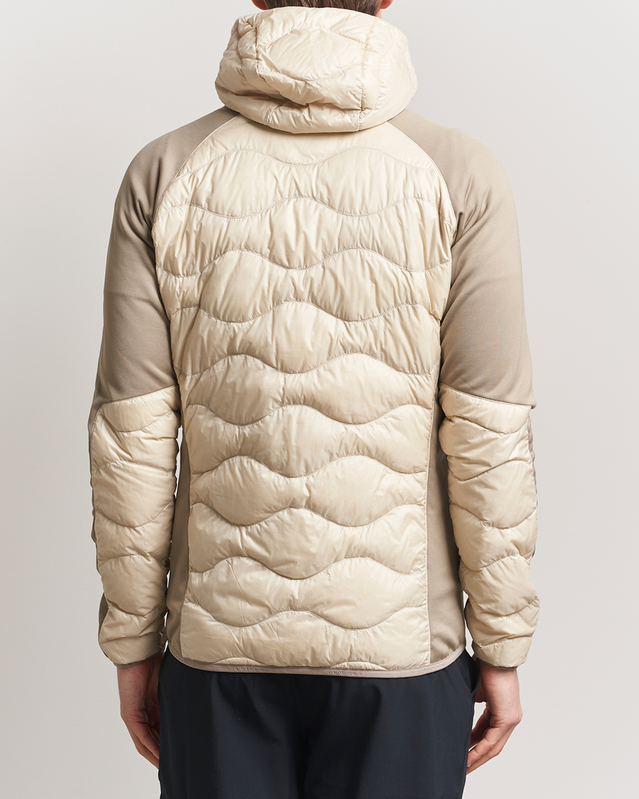 Men | Coats & Jackets | Peak Performance | Helium Down Hooded Hybrid Jacket Sand Fog