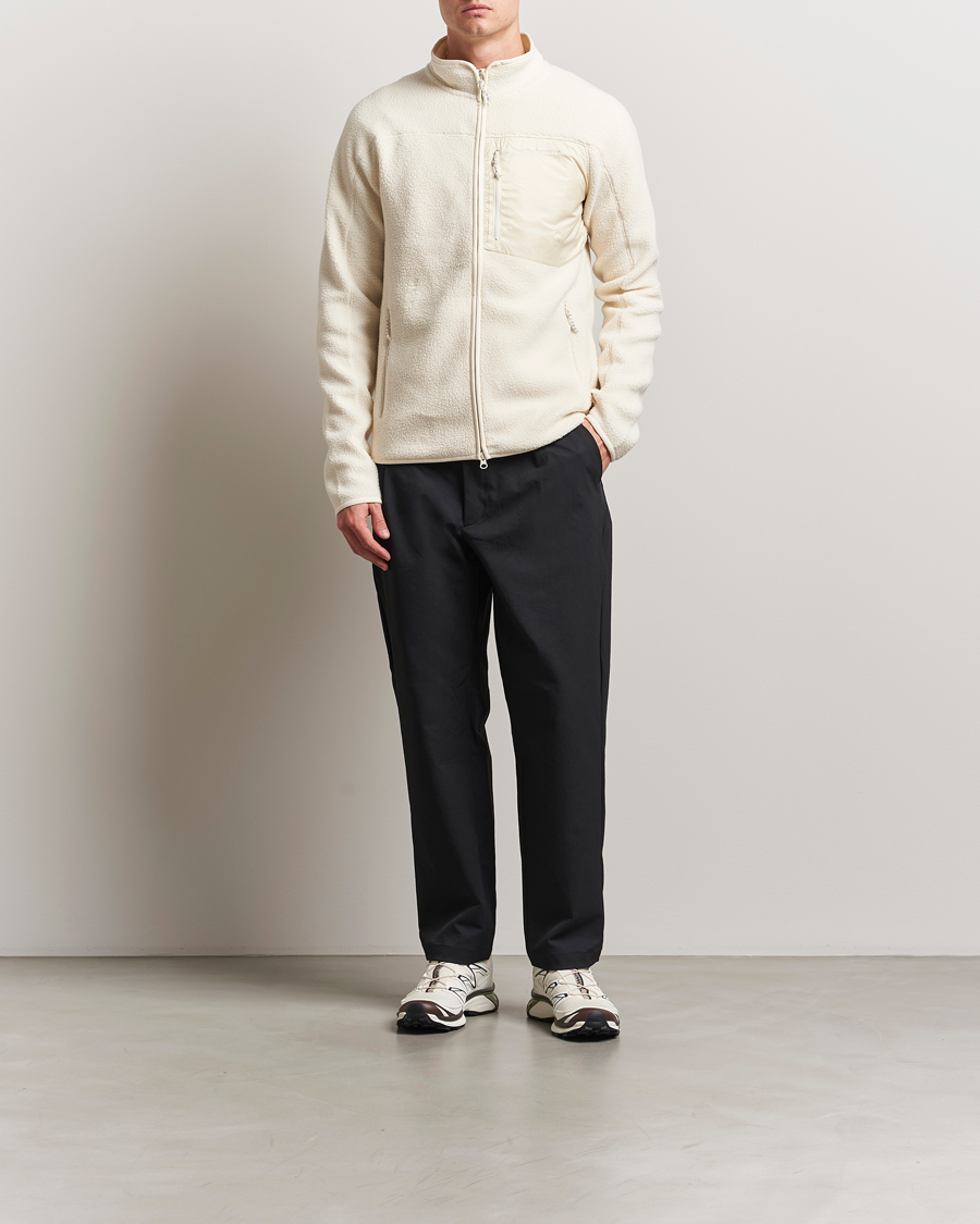 Men | Sweaters & Knitwear | Peak Performance | Pile Full Zip Vintage White