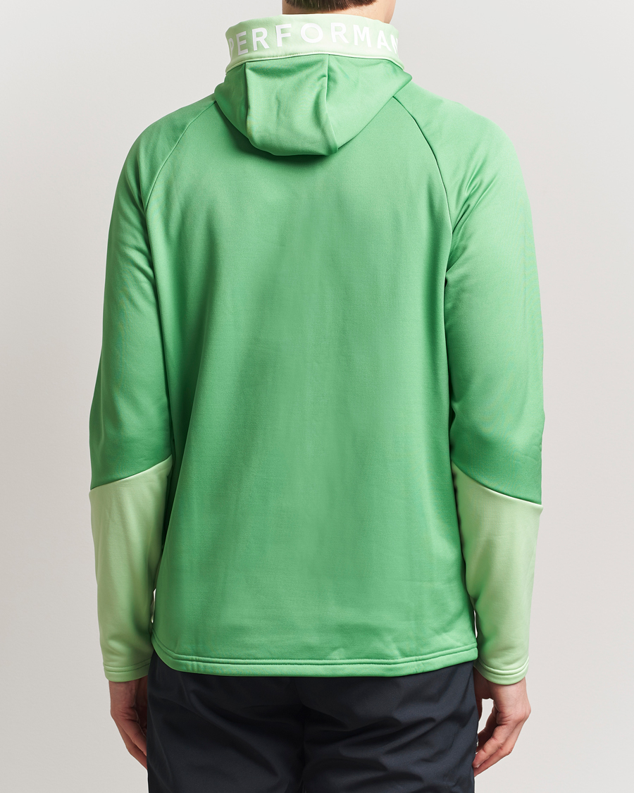 Men | Sweaters & Knitwear | Peak Performance | Rider Hooded Full Zip Peppermint/Vivid Green