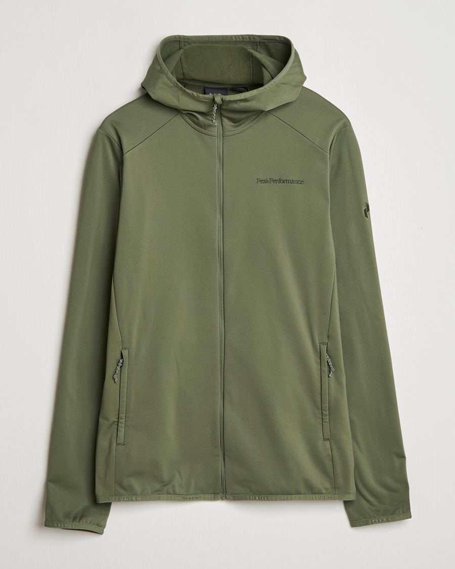 Men | Sweaters & Knitwear | Peak Performance | Light Hooded Full Zip Pine Needle
