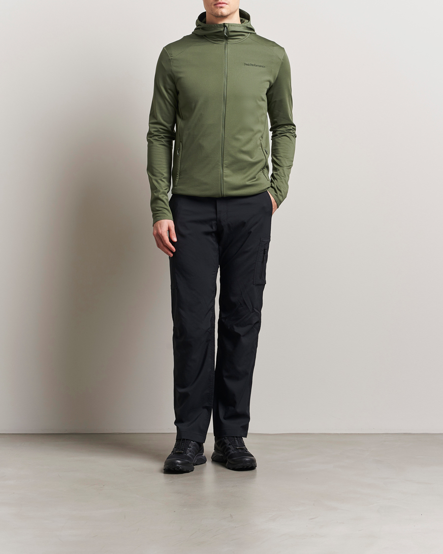 Men | Sweaters & Knitwear | Peak Performance | Light Hooded Full Zip Pine Needle