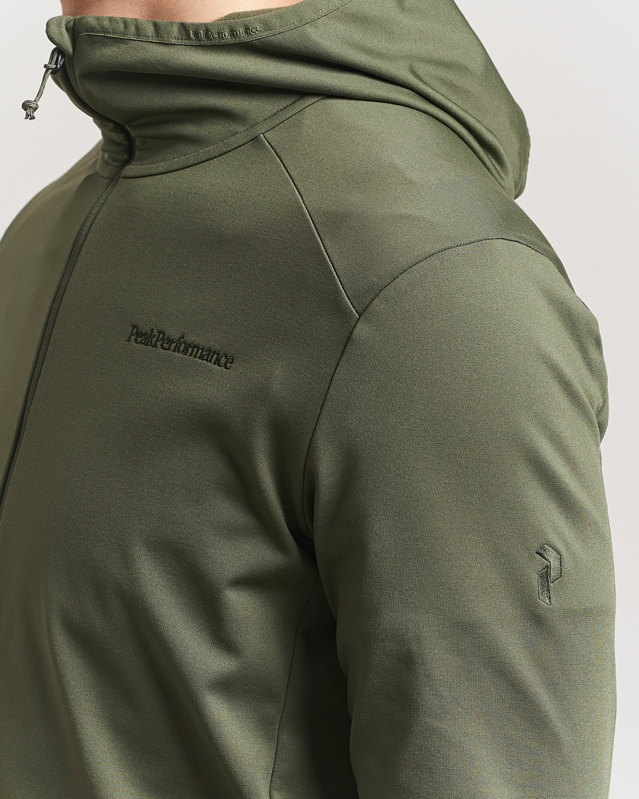Men | Sweaters & Knitwear | Peak Performance | Light Hooded Full Zip Pine Needle