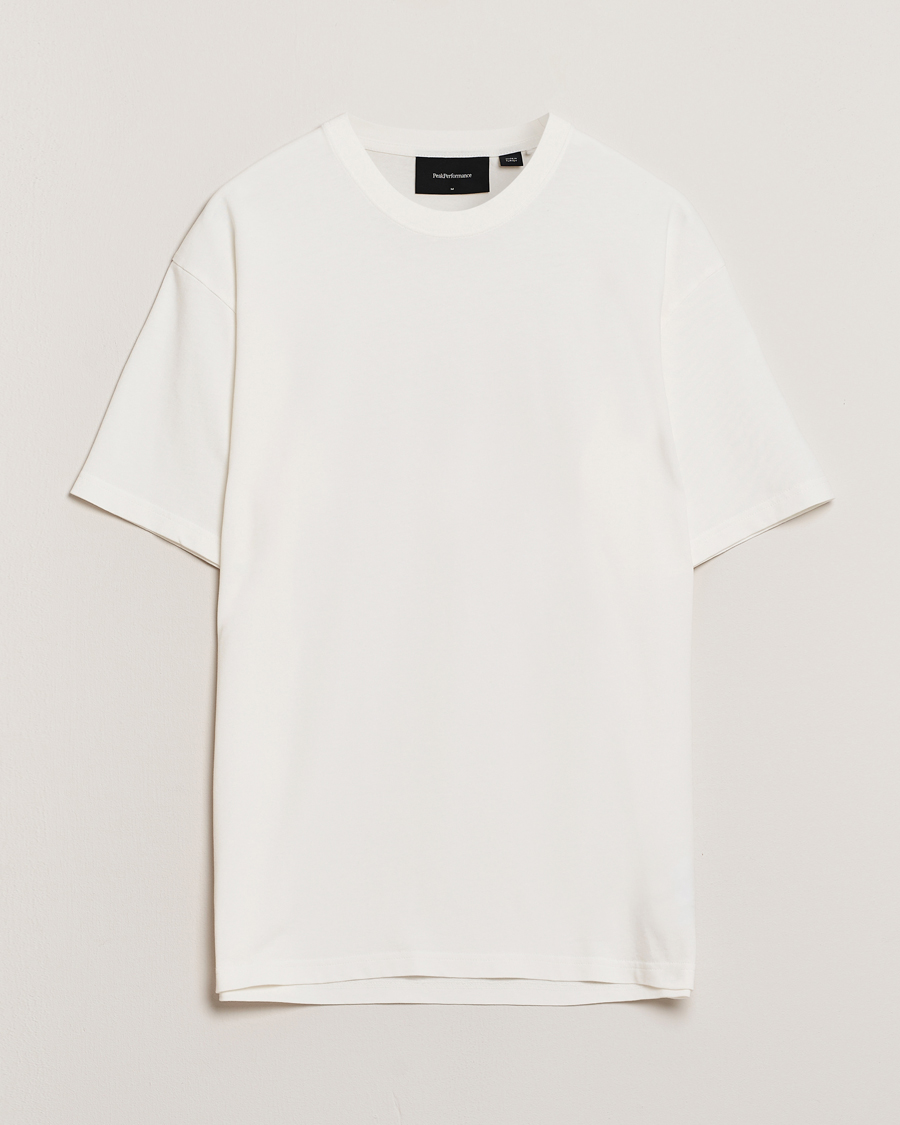 Men | T-Shirts | Peak Performance | Heavy Cotton Crew Neck T-Shirt Off White