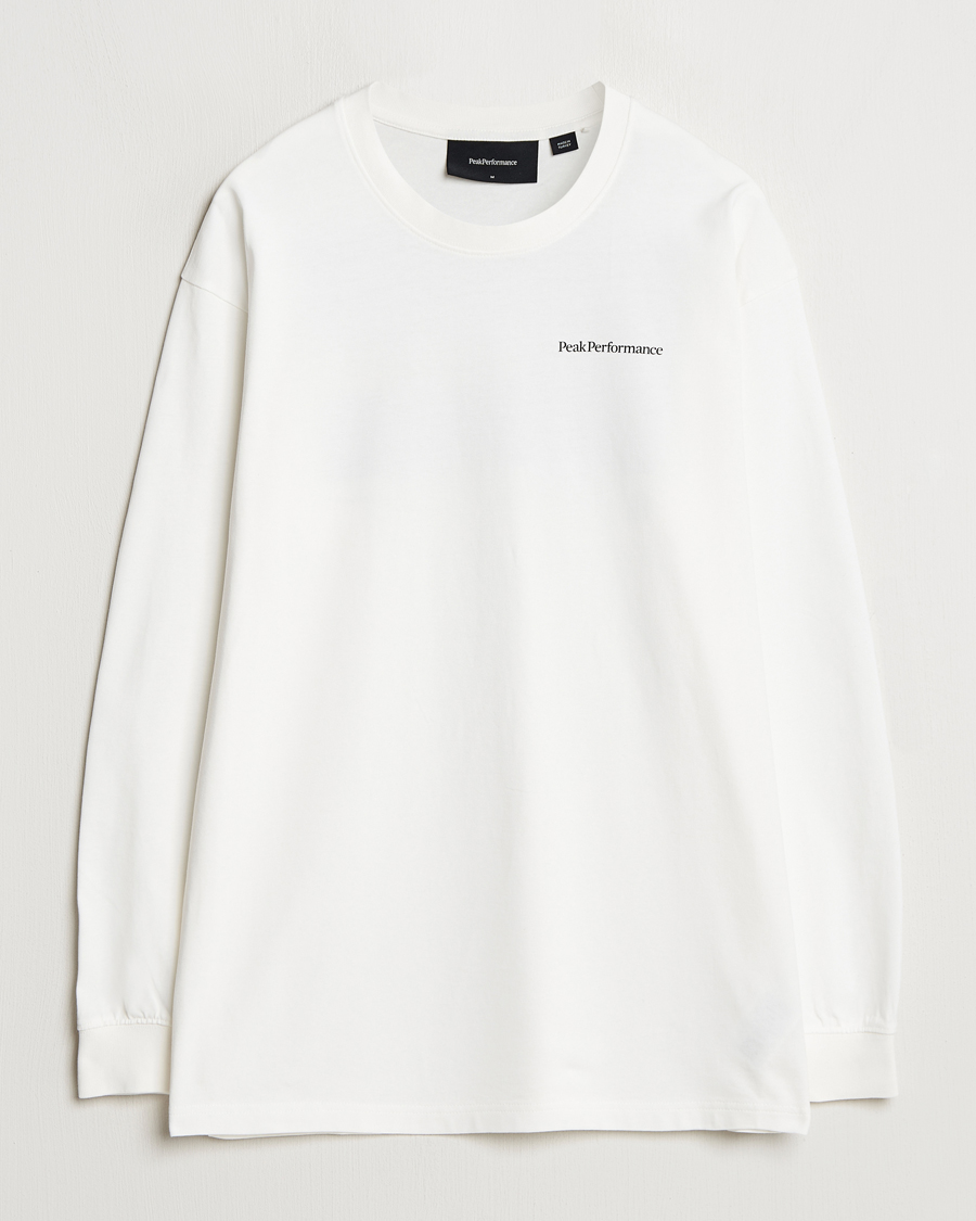 Men | T-Shirts | Peak Performance | Graphic Long Sleeve T-Shirt Off White