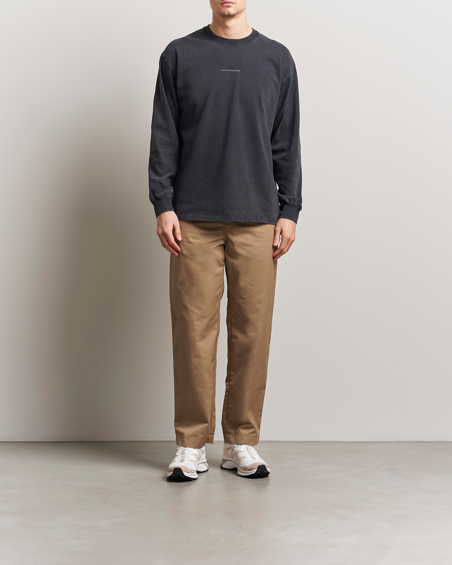Men | T-Shirts | Peak Performance | Graphic Long Sleeve T-Shirt Black