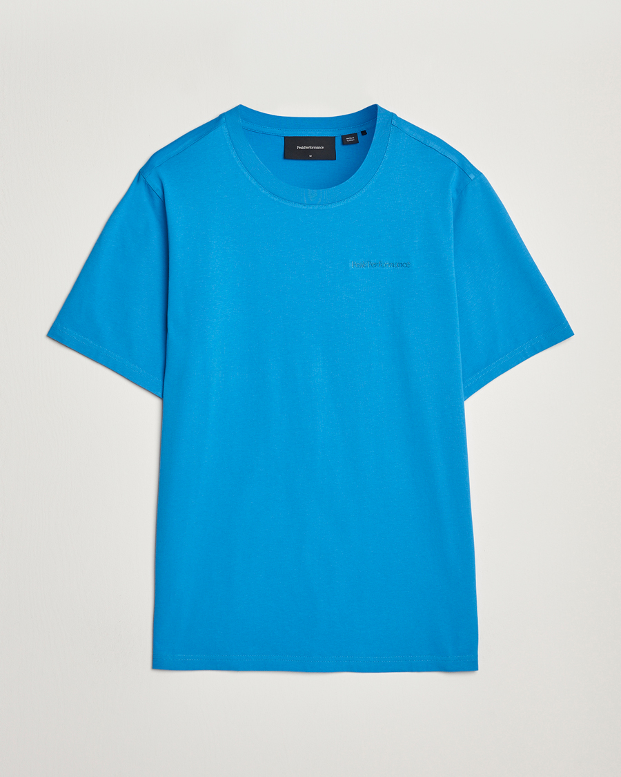 Men | T-Shirts | Peak Performance | Original Crew Neck T-Shirt Brilliant Blue