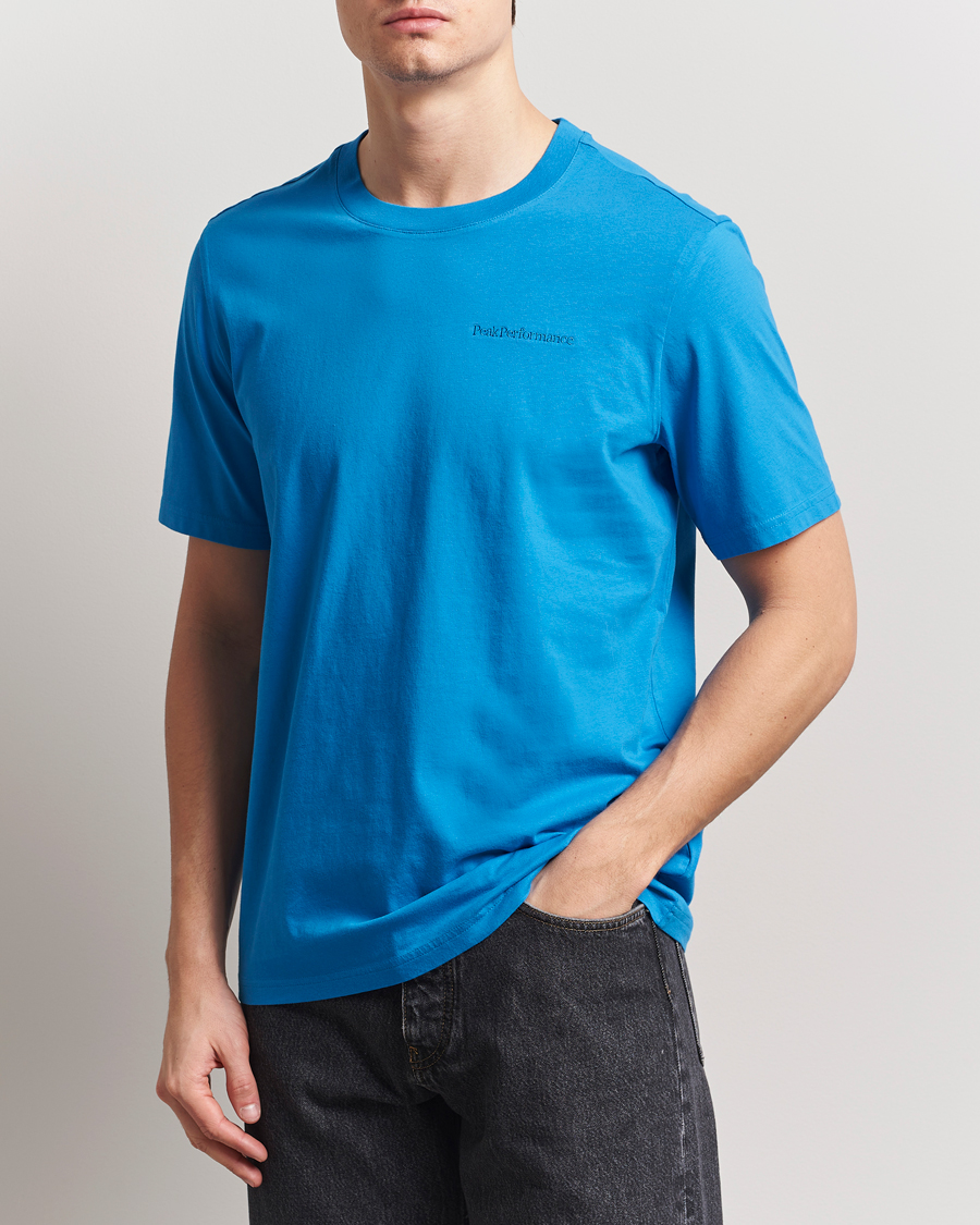 Men | T-Shirts | Peak Performance | Original Crew Neck T-Shirt Brilliant Blue