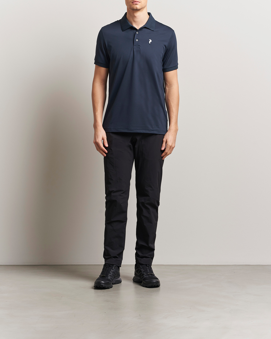 Men | Polo Shirts | Peak Performance | Vespar Performance Polo Salute Blue