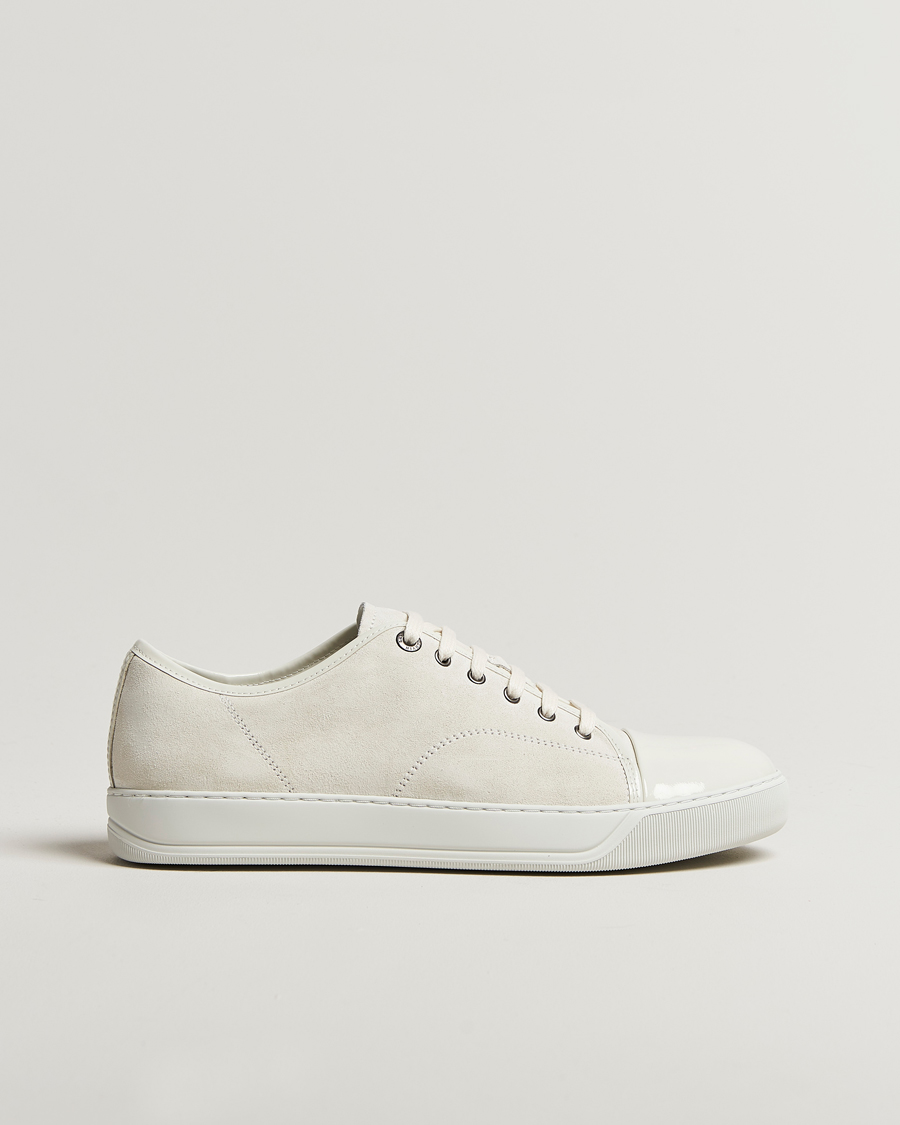 Men | Sneakers | Lanvin | Patent Cap Toe Sneaker Ecru