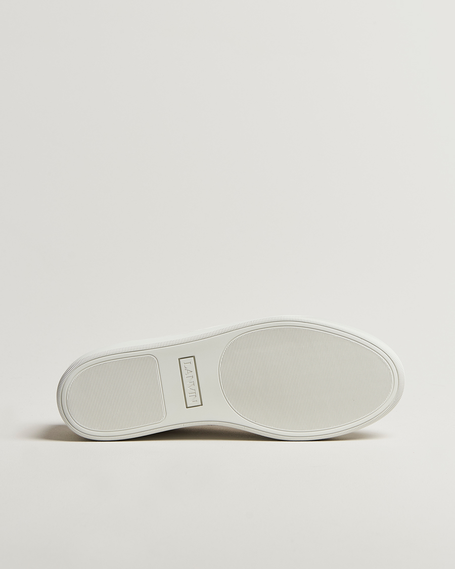 Men | Sneakers | Lanvin | Patent Cap Toe Sneaker Ecru