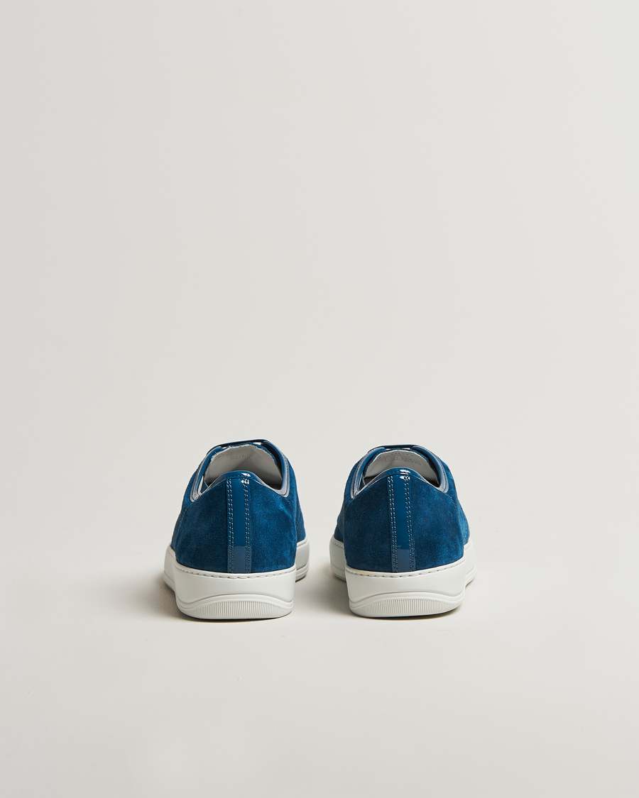 Men | Sneakers | Lanvin | Patent Cap Toe Sneaker Petrol Blue
