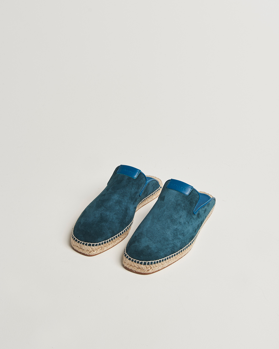 Men | Lanvin Espadrilles Petrol Blue | Lanvin | Espadrilles Petrol Blue