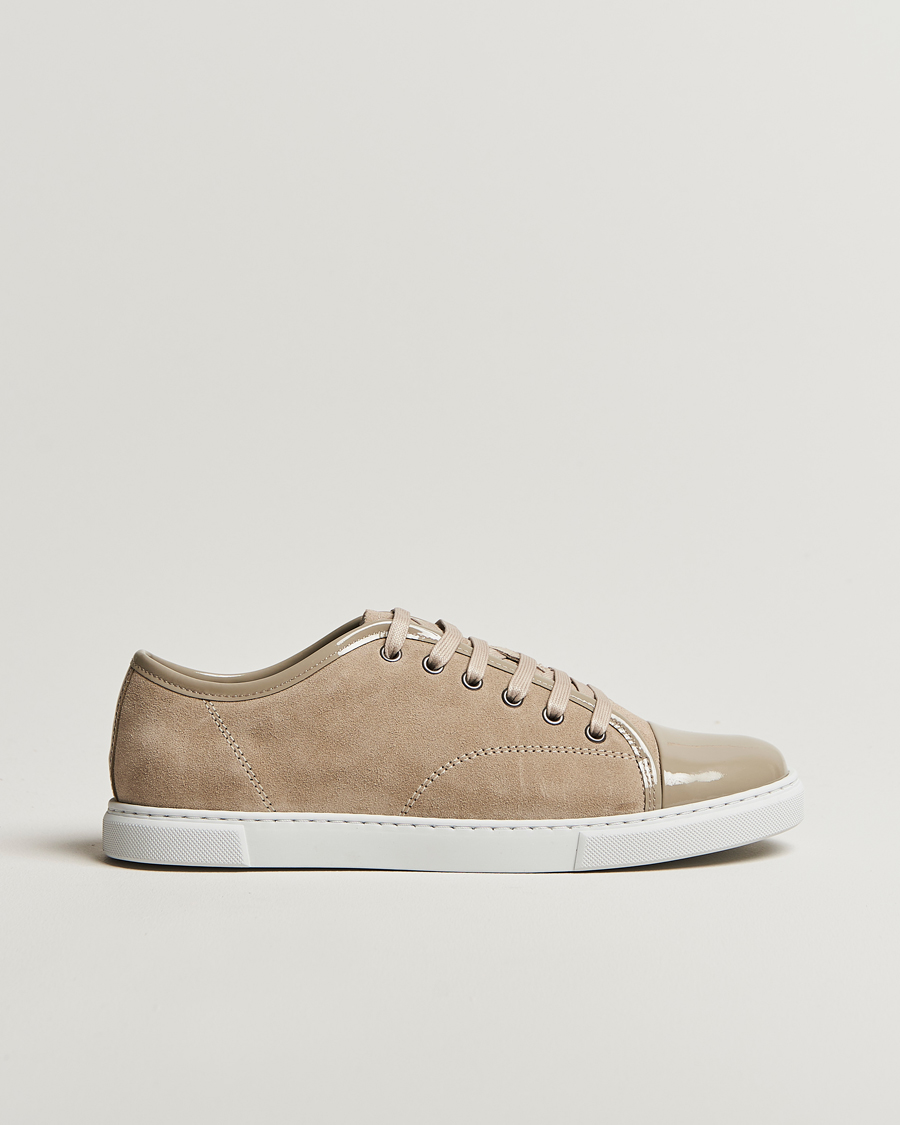 Men | Lanvin Womens Patent Cap Toe Sneaker Beige | Lanvin | Womens Patent Cap Toe Sneaker Beige