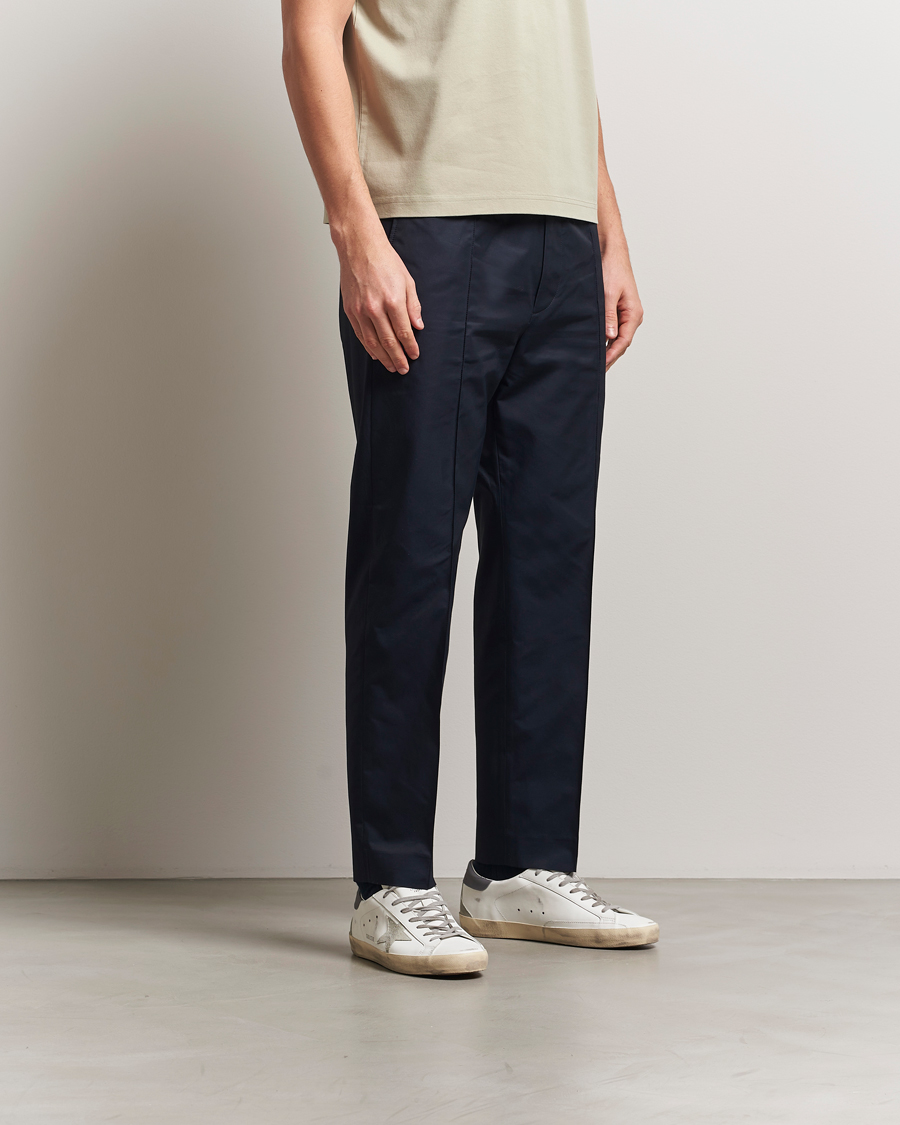 Men | Trousers | Lanvin | Elasticated Waist Trousers Navy