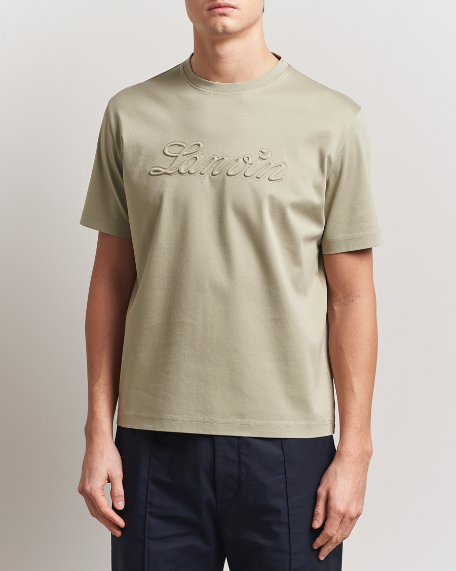 Men | T-Shirts | Lanvin | Debossed Script T-Shirt Lin