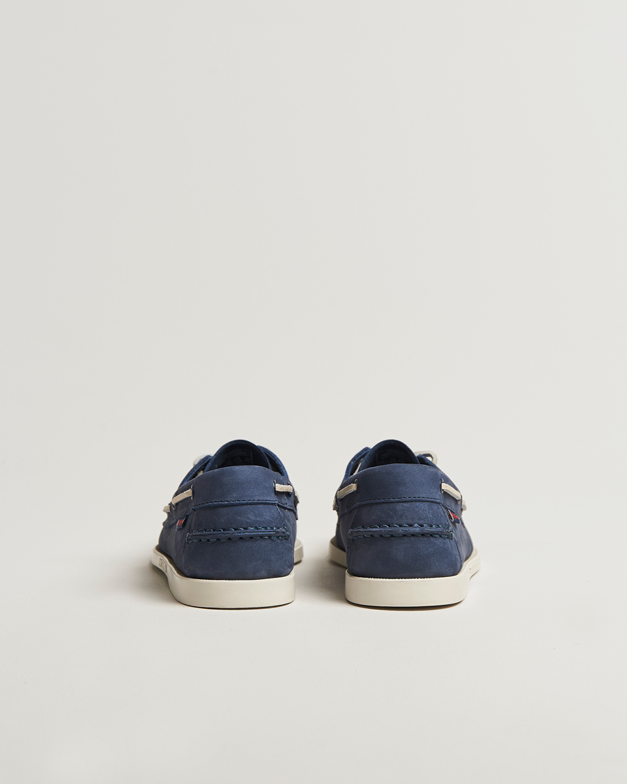 Men | Boat Shoes | Sebago | Docksides Portland Nubuck Boat Shoe Blue Navy